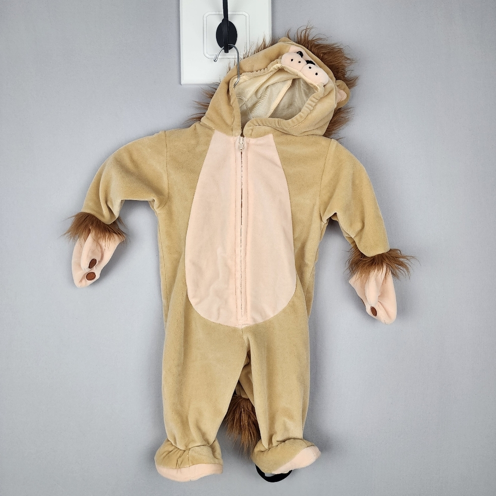 Halloween Lion Costume Zip Up Sz 3 - 6 Months